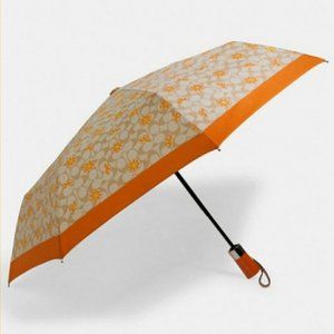 NWT Coach Signature Umbrella Orange Large